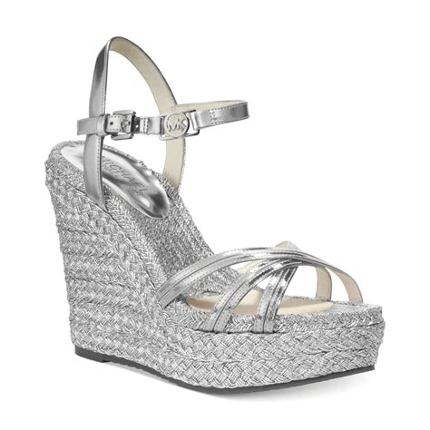 wedge sandal michael kors|michael kors silver wedge sandals.